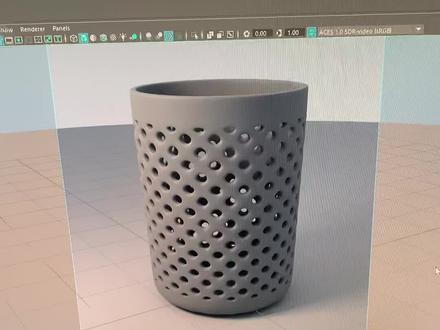 MAYA高级建模镂空笔筒#maya建模 #maya教程 #maya教学 #三维建模 #三维动画