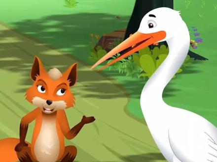 《狐狸和仙鹤》#小故事大道理 #家庭教育 #亲子教育 #儿童故事 #儿童教育