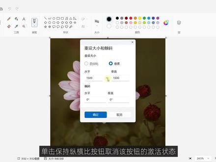 图片像素大小怎么调整?用Windows系统自带的画图工具就可以! #图片像素怎么改大小 #画图工具修改图片大小