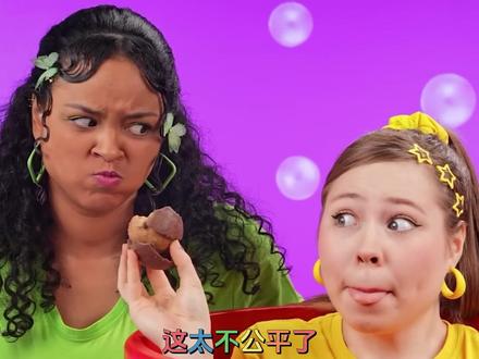 大中小美食挑战:谁会获得最多的巧克力呢? #儿童动画#老外真会玩#儿童趣味美食动画