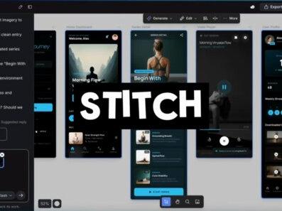 谷歌Stitch:AI设计工具迎来重大更新! #Stitch #Gemini #AI设计 #UI设计 #前端开发