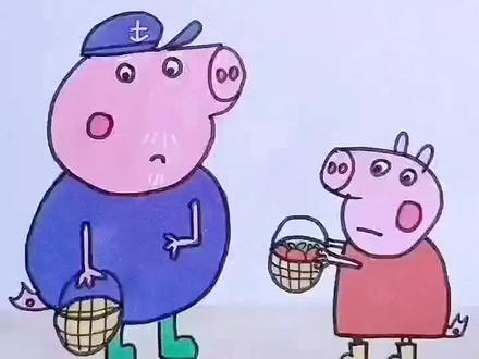 煎饼#小猪佩奇简笔画#小猪佩奇#小猪佩奇手绘#儿童动画#自学画画#简笔画 #儿童学画画