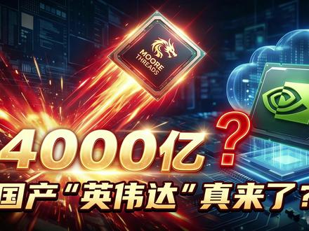 摩尔线程狂飙4000亿,国产“英伟达”真来了? 中国版“英伟达”摩尔线程到底有没有真本事?#摩尔线程#英伟达
#国产芯片 #财经 #投资