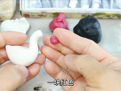 亲子手工:用彩泥做个大白鹅 #捏捏乐 #手工diy #手工 #粘土手工 #粘土教程 #黏土