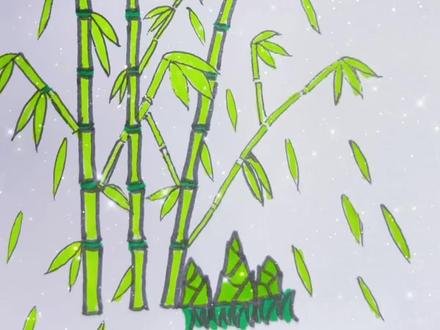 从不过问花开事,只向云霄节节生#竹子简笔画 #儿童简笔画
