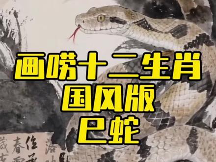 画唠十二生肖国风版之巳蛇#十二生肖#生肖蛇#蛇#生肖运势