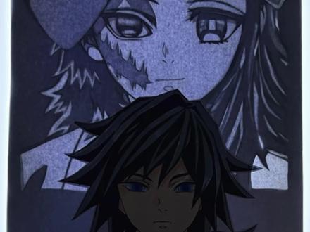 如果还活着,义勇会是一个开朗的人吧#手绘 #鬼灭之刃#锖兔富冈义勇 #恩米丙烯马克笔 #青年创作者成长计划