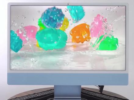 苹果iMac超薄一体机,21年新款 M1强劲芯片