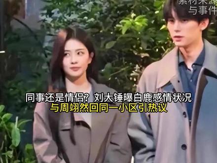 同事还是情侣?刘大锤曝白鹿感情状况,与周翊然回同一小区引热议#交换你镜头里的夏天