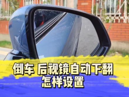 倒车,后视镜自动下翻,怎样设置#抖音汽车新知计划 #每天一个用车知识 #汽车知识分享