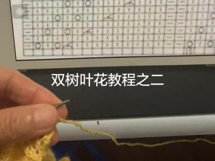双树叶花教程之二#编织毛线