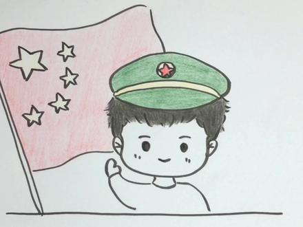 简笔画:国庆节快乐,向国旗敬礼的小男孩已上线 #国庆节快乐 #简笔画 #国庆节手抄报 #简笔画卡通 #五星红旗