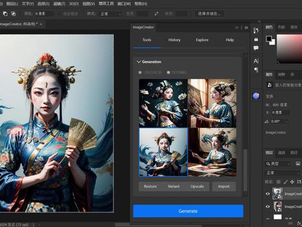 把SD装进PS是什么样子?原装大模型让你的PS起飞 #AIGC #AI绘画
