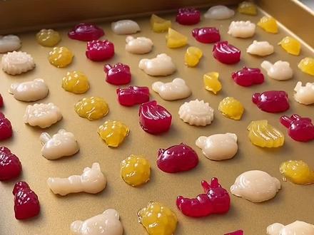 孩子爱吃的#QQ糖,买的不放心,在家就能做,用藕粉自制,几分钟就搞定,安全无添加。#美食趣味计划