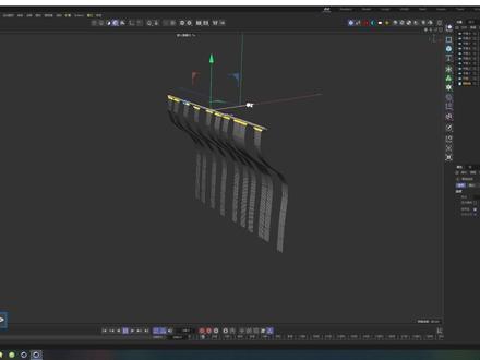 C4D连接器布料飘动 #C4D #电商设计 #C4D设计 #c4d教程 #c4d动画教程 #向日葵#c4d教学