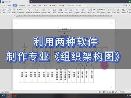 Word实战:八分钟学会使用两种办公软件制作专业的组织架构图#word #玩转office #office办公技巧 #word教程 #办公技能 #word实用技能 #word办公技巧 #组织架构图 #word办公操作技巧 #零基础学电脑办公软件