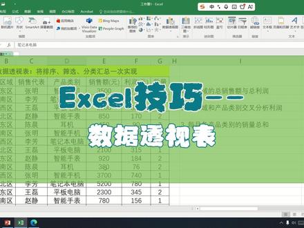 Excel使用技巧--数据透视表 集排序、筛选、分类汇总于一体的超强功能,会用它,才敢说会用Excel
