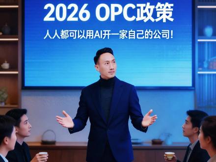 每个人都可以用AI开一家自己的公司?#opc政策#深圳opc政策#一人公司#要全案关注鲤鱼老狮