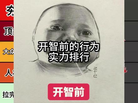 开智前的行为实力排行#搞笑 #抽象 #开智 #童年