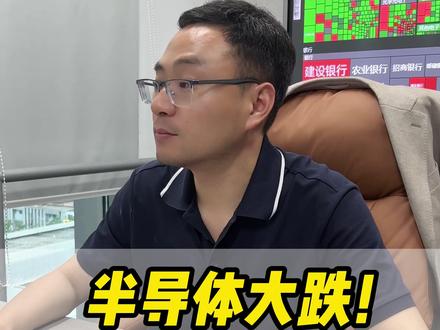 半导体大跌!真见顶了? #财经 #股民 #股票 #短线交易