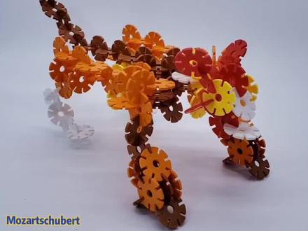 冲云霄完全攻略之8 变形金刚猛虎 老虎形态与右手形态#雪花片 #变形金刚