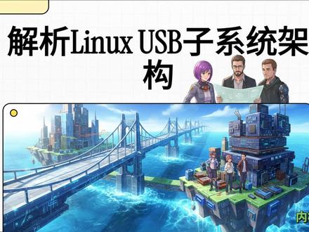 揭秘Linux内核-如何实现USB系统? 视频详细展示了 Linux 6.18 内核在 ARM64 架构下的 USB 子系统架构,涵盖了从底层硬件到用户空间的全栈设计。核心内容围绕 USB Core 展开,详细定义了主机控制器驱动 (HCD) 和设备请求块 (URB) 等关键数据结构的交互流程。针对 ARM64 平台,文档重点解析了 DWC3 双角色控制器的实现,支持主机与外设模式的动态切换。此外,资料深入探讨了 USB Gadget 框架,展示了如何通过 ConfigFS 配置各种虚拟设备功能,如以太网、存储和音视频类驱动。通过对控制、批量、中断和等时四种传输类型的分析,解释了数据如何在物理层与系统内存间高效流动。总之,这些文档构成了开发和调试 Linux USB 驱动的高级技术指南。#linux #linux内核 #嵌入式 #程序员 #C语言