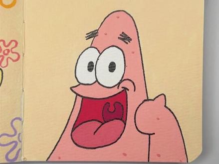 海绵宝宝怎么能少了派大星#手绘 #跟着抖音学画画 #每日一画 #丙烯马克笔 #一学就会系列