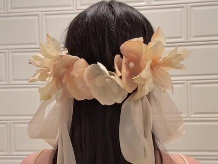 快100w播放的“花仙子”发型已出餐! #发型教程 #郁可颂