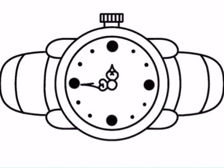 手表的绘画教程#简笔画 #简笔画教程 #创意简笔画 #早教启蒙 #儿童简笔画 #好物推荐 #幼儿教育