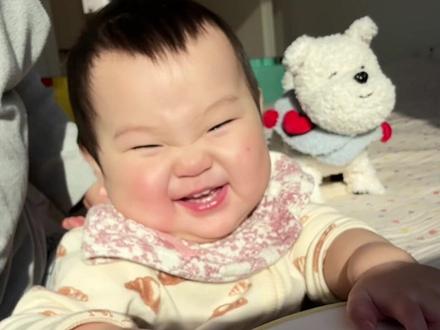 11月龄小剂子 祝ee们元宵节快乐 我们吃汤圆 你们那边吃什么 #吴喊喊vlog #带娃 #邪恶面剂子