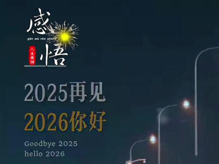 2025:再见! 2026:你好!