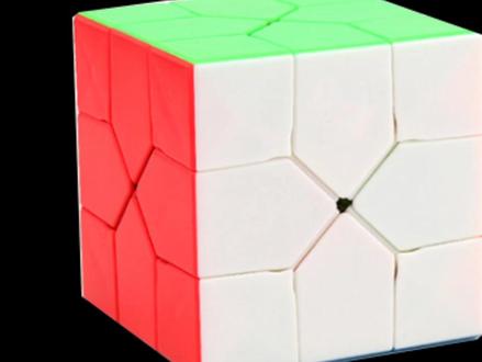 #redi魔方 #魔方教程 首先完成底面白色,下下上上即可还原,跟金字塔还原方法一样