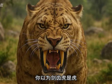 你以为剑齿虎是虎,那你就大错特错了! #科普 #科普一下 #剑齿虎 #古生物 #探索未知