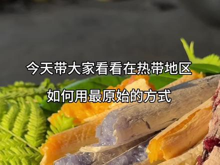 在热带地区,用最原始的方式制作七彩竹筒饭!打工日记70