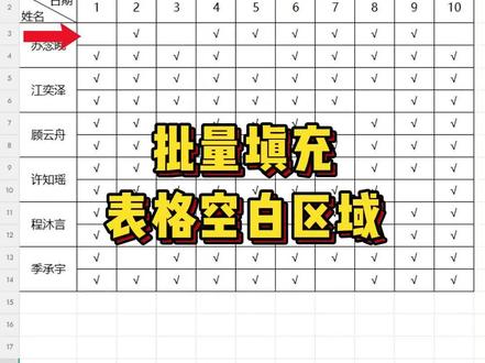 Excel批量填充表格空白区域,3秒搞定!#办公技巧 #excel技巧 #office办公技巧 #excel操作技巧 #干货分享