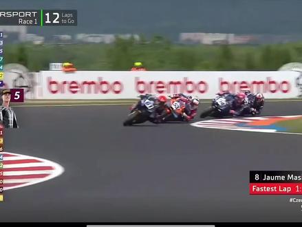 张雪机车再次获得冠军!在捷克站! #摩托车赛道精彩瞬间 #motogp赛事 #motogp排位赛 #摩托车赛事高光 #wssp捷克站