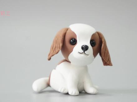 教你做一只小狗(查理王小猎犬)【动物粘土教程】 #粘土 #超轻粘土手工 #可爱 #宠物狗 #原创手作 #亲子