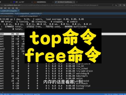 Linux top命令和free命令 #Linux #Linux命令