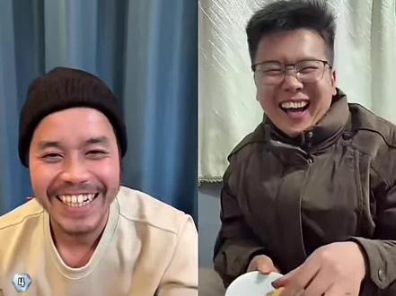 老六荒野韦山归途直播连线,两个傻子在线比拼。#荒野求生 #户外 #老六荒野 #荒野韦山 #荒野归途