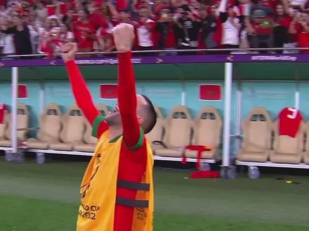 #2022世界杯 #摩洛哥1比0葡萄牙 闯进四强创造了非洲球队的历史 #恩内斯里 一锤定音 #C罗 遗憾告别#世界杯荣耀时刻