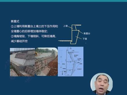 衡重式挡土墙,考这些你知道吗?#二级建造师 #二建 #胡宗强 #市政工程 #挡土墙