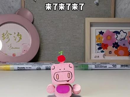 自制丑萌小鼻嘎,可领养😂#展示你的手工diy成果 #晒出你自己做的小手工 #手工 #简笔画 #解压