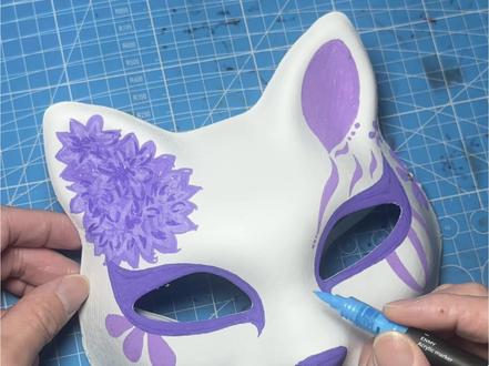 粉丝们想看我画的一期面具,欠了好久,不知道你们还能看到不 #日常瞎画 #手绘 #绘画过程 #面具 #跟着抖音学画画 @抖音小助手