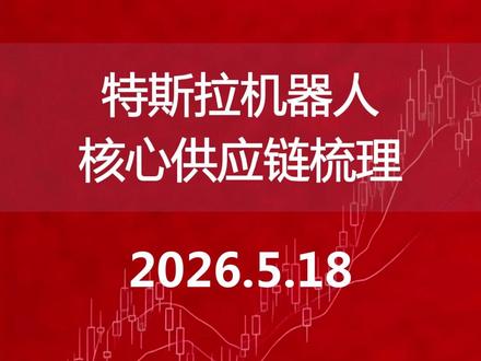 特斯拉机器人 核心供应链梳理