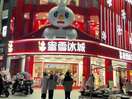 沉浸式体验蜜雪冰城旗舰店,这才是真正的蜜雪冰“城”,我俩总共花了31,#蜜雪冰城旗舰店 #信阳