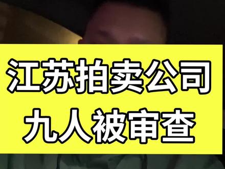 江苏拍卖公司九人被审查