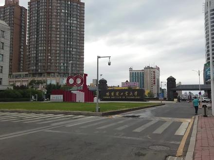 骑行从哈尔滨工业大学一校区至二校区,东西大直街路段。