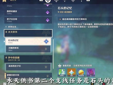 世界任务森林书10·石头的记忆 #原神 #原神攻略 #须弥