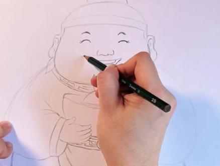 全程不用橡皮的示范,画画的重点不在于画啥,而在于方法是否得到训练