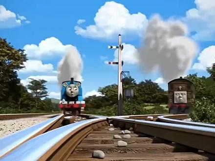 儿童火车动画,托马斯出了点意外,需要去检修一下,真是个意外#动漫